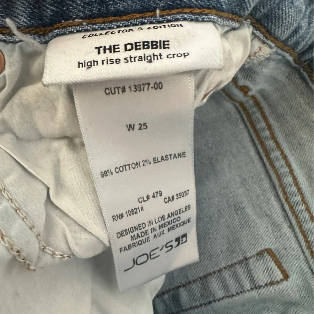 Joe Jeans High Rise Straight Cropped Light Blue Style is The Debbie - Picture 7 of 10